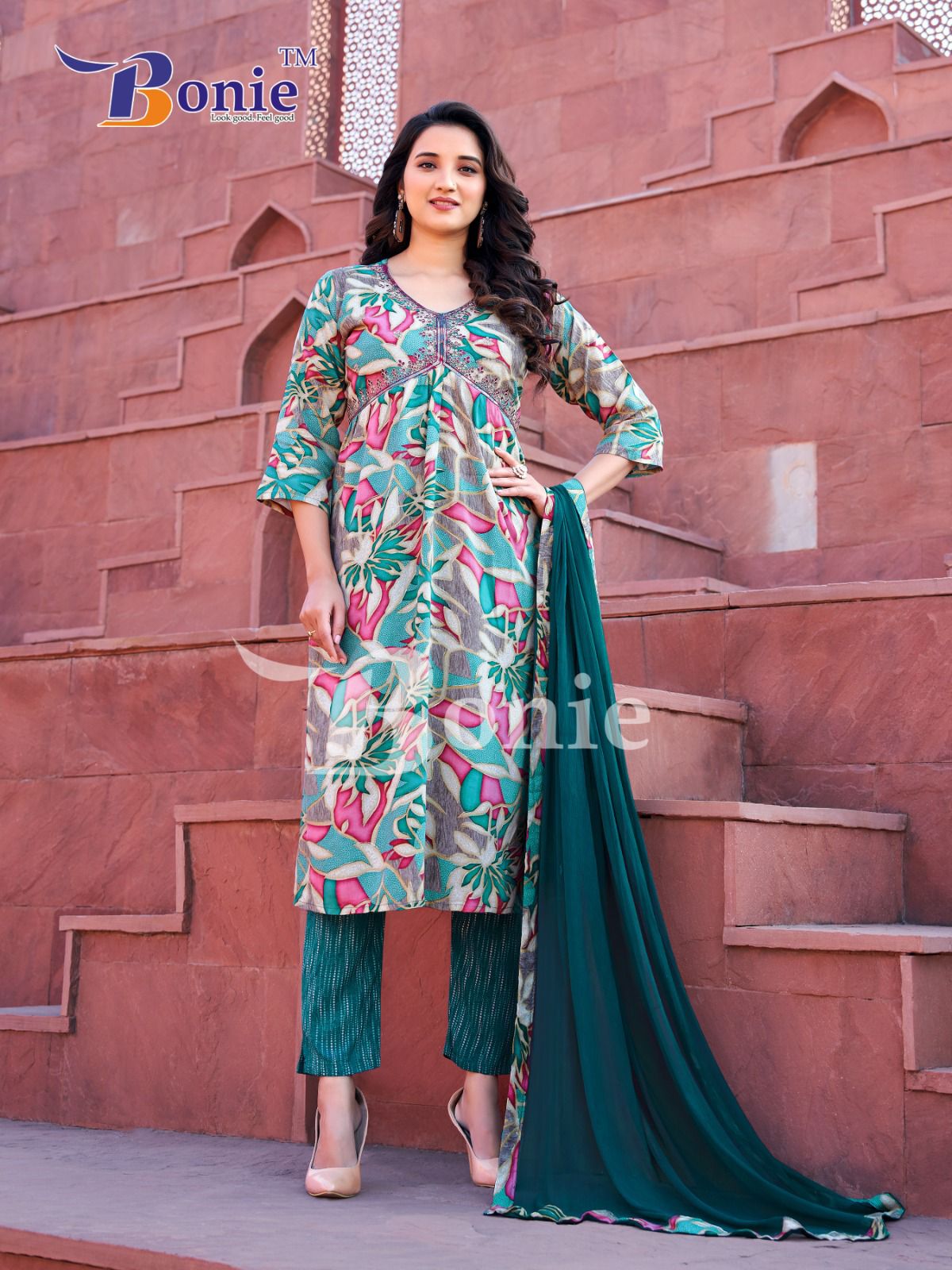 Gulzar Vol 3 By Bonie Rayon Printed Alia Cut Kurti With Bottom With Dupatta Wholesale Price In Surat
